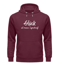 Lade das Bild in den Galerie-Viewer, Glück ist meine Superkraft  - Unisex Organic Hoodie
