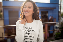 Lade das Bild in den Galerie-Viewer, Sei du der Grund - Unisex Organic Sweatshirt
