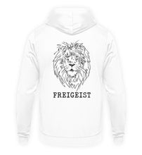Lade das Bild in den Galerie-Viewer, Freigeist BP Hoodie weiß  - Unisex Kapuzenpullover Hoodie
